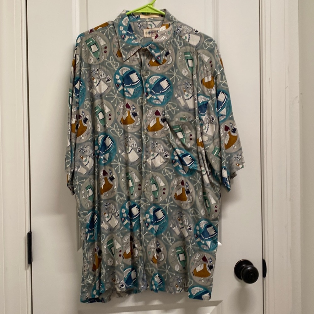 Campia Moda Alcohol Button Down Shirt - Large